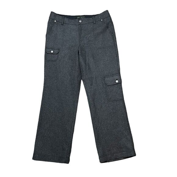 EDDIE BAUER Wool Blend Lined Cargo Mercer Fit Pants Gray Size 12 - Picture 1 of 8